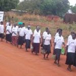 Image of women marching